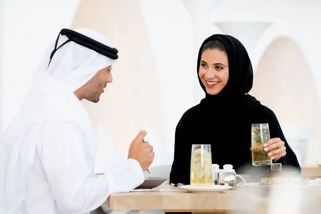 Emirati local man and woman
